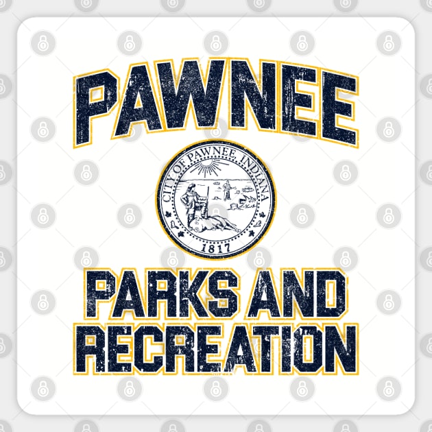 Pawnee Parks and Recreation (Variant) Sticker by huckblade